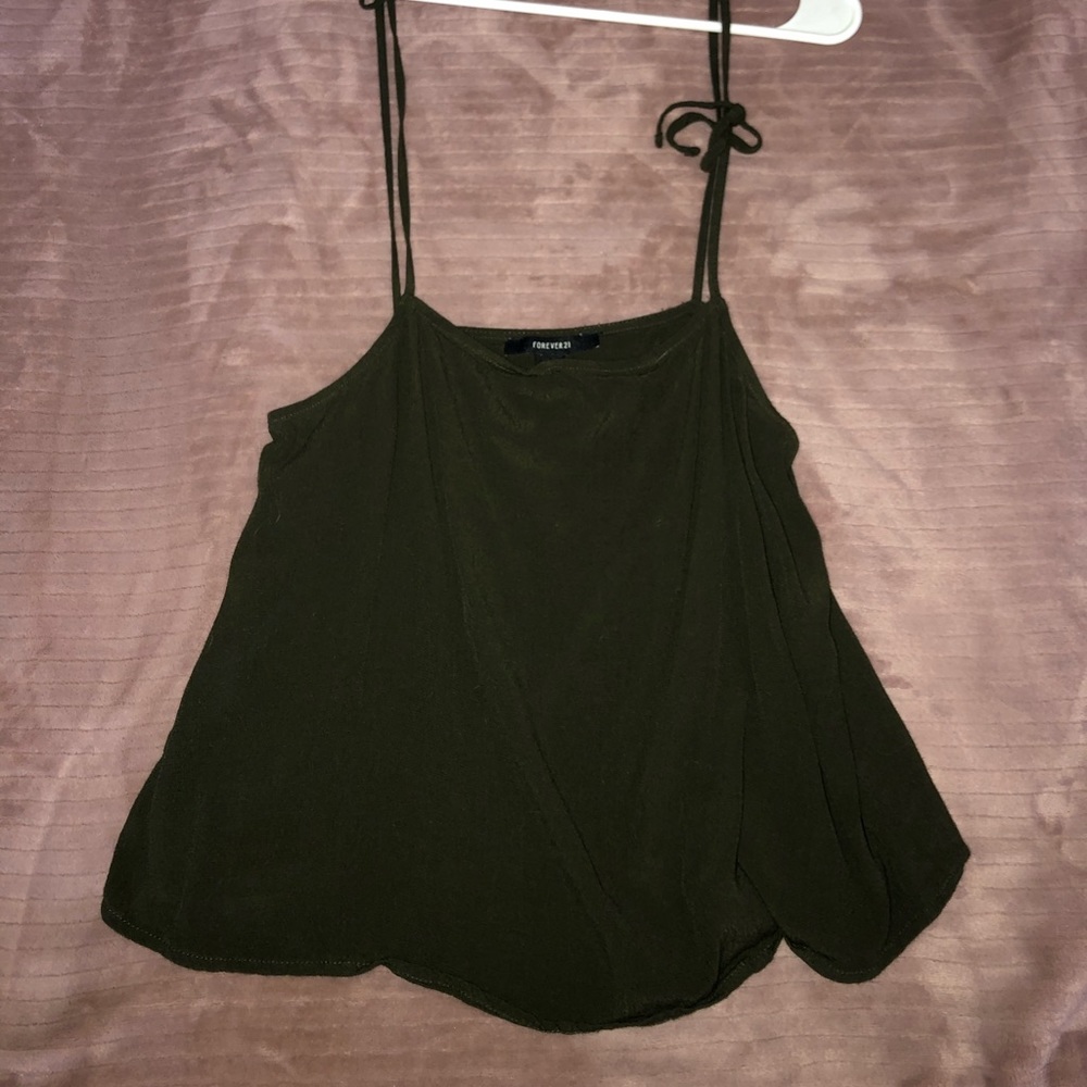 Flowy dark green tank